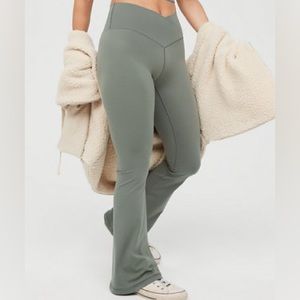 Aerie OFFLINE High Waisted Crossover Flare Leggings